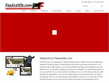 Tablet Screenshot of feedcattle.com